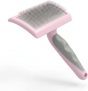 Self Cleaning Pet Brush One Click Hair Release Soft Pin Design Cat Grooming Tangle Detangling Daily Hair Removal Care Purple