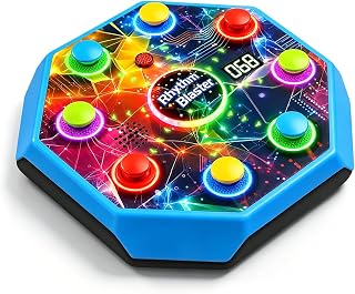 Electronic Table Reflex Game for Solo & 2-Player - Light-Up Memory Challenge Toy with 4 Fun Game Modes, Interactive Board Games, Gamer Gift for Kids Ages 6+, Teens & Adults