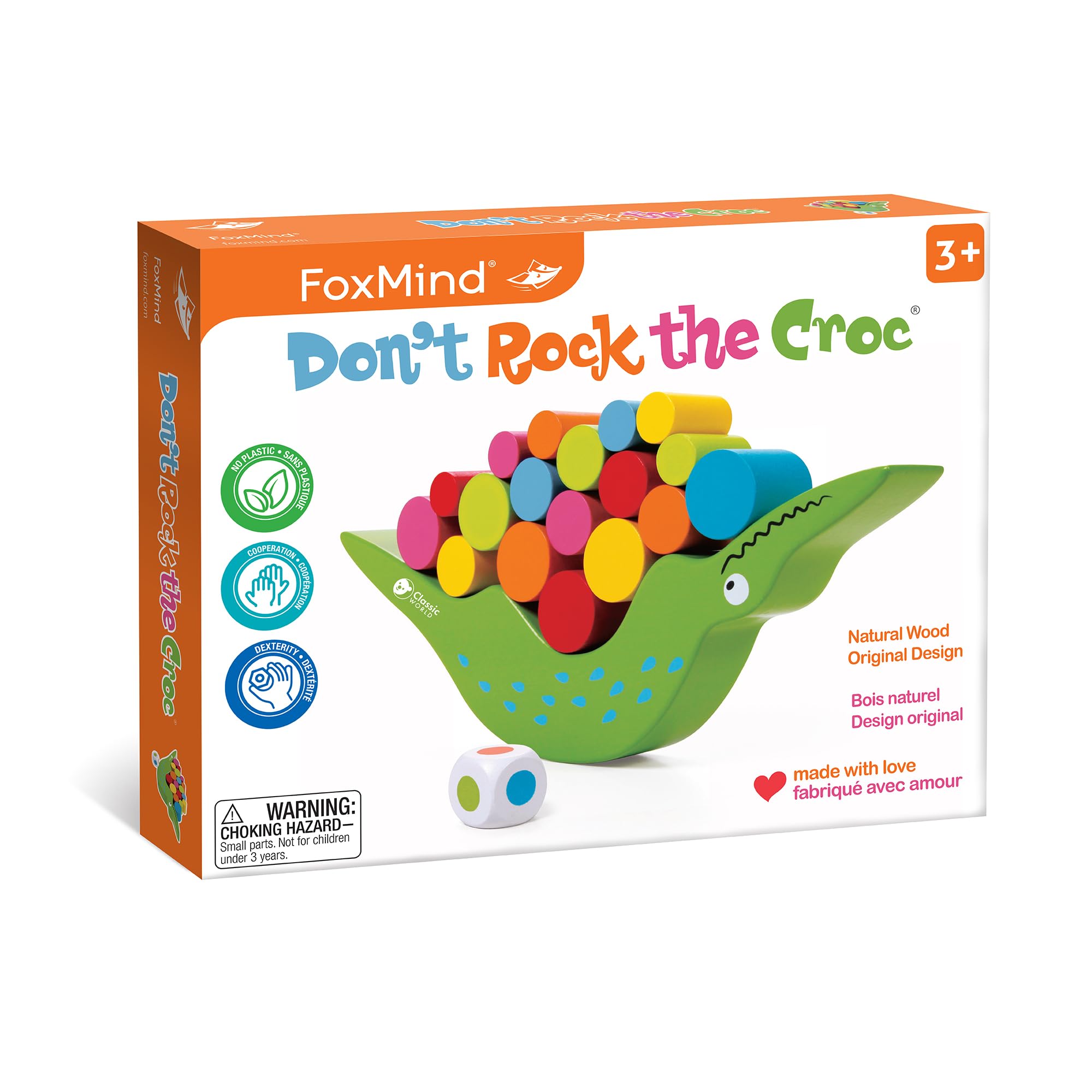 FoxMind Games: Don't Rock The Croc, Toddler Boy Girl Games, Kids Games 3-5, Mult