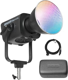 Amaran Ray 660c RGBWW 660W Full-Color LED Video Light,38,500 lux @ 1m,IP54, App/DMX Control,Bowens Mount Monolight for Video,Film,Studio & Outdoor Photography
