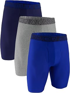 Under Armour Men's Performance Tech Mesh Long-leg Boxerjock Brief Underwear, 9" Inseam, All-day Comfort & Ultra-soft, 3-pack Boxer Briefs (pack of 3)