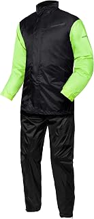 REBELHORN Rain Motorcycle Waterproof Suit | Two Pieces | Laminated Seams | Elastic Laces | Reflective Elements | Sizes up to 5XL