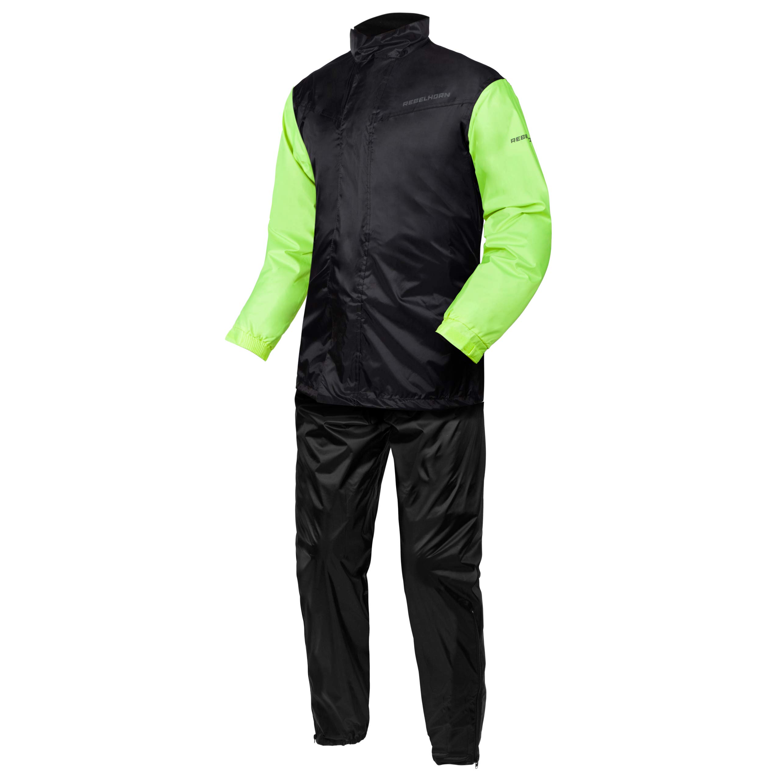 REBELHORN Rain Motorcycle Waterproof Suit | Two Pieces | Laminated Seams | Elast