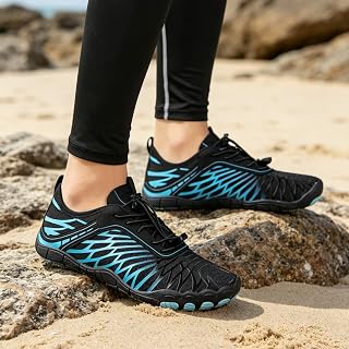 Barefoot Five Toe Water Shoes for Women and Men, Anti-Slip Quick Dry Outdoor Shoes for Beach Swimming Pool Hiking