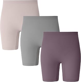 INNERSY Women's Cycling Shorts Under Dress Skirt Anti Chafing Pack of 3