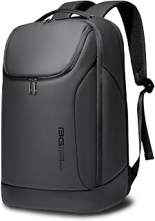 BANGE Business Smart Waterproof Backpack Fit 15.6 Inch Laptop, Travel Durable Suitable For Overnight And Daily Use, Black (No Usb)