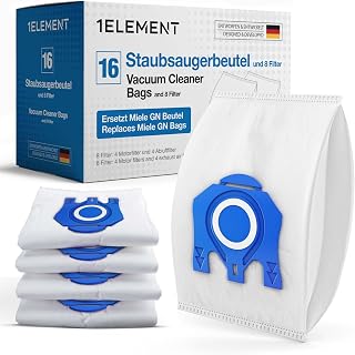 16 Vacuum Cleaner Bags Type GN for Miele Complete C3, C2, Classic C1 | Replaces GN · 24-piece set with 4 engine and 4 exhaust filters · Multi-layer microfibre keeps fine dust and allergens