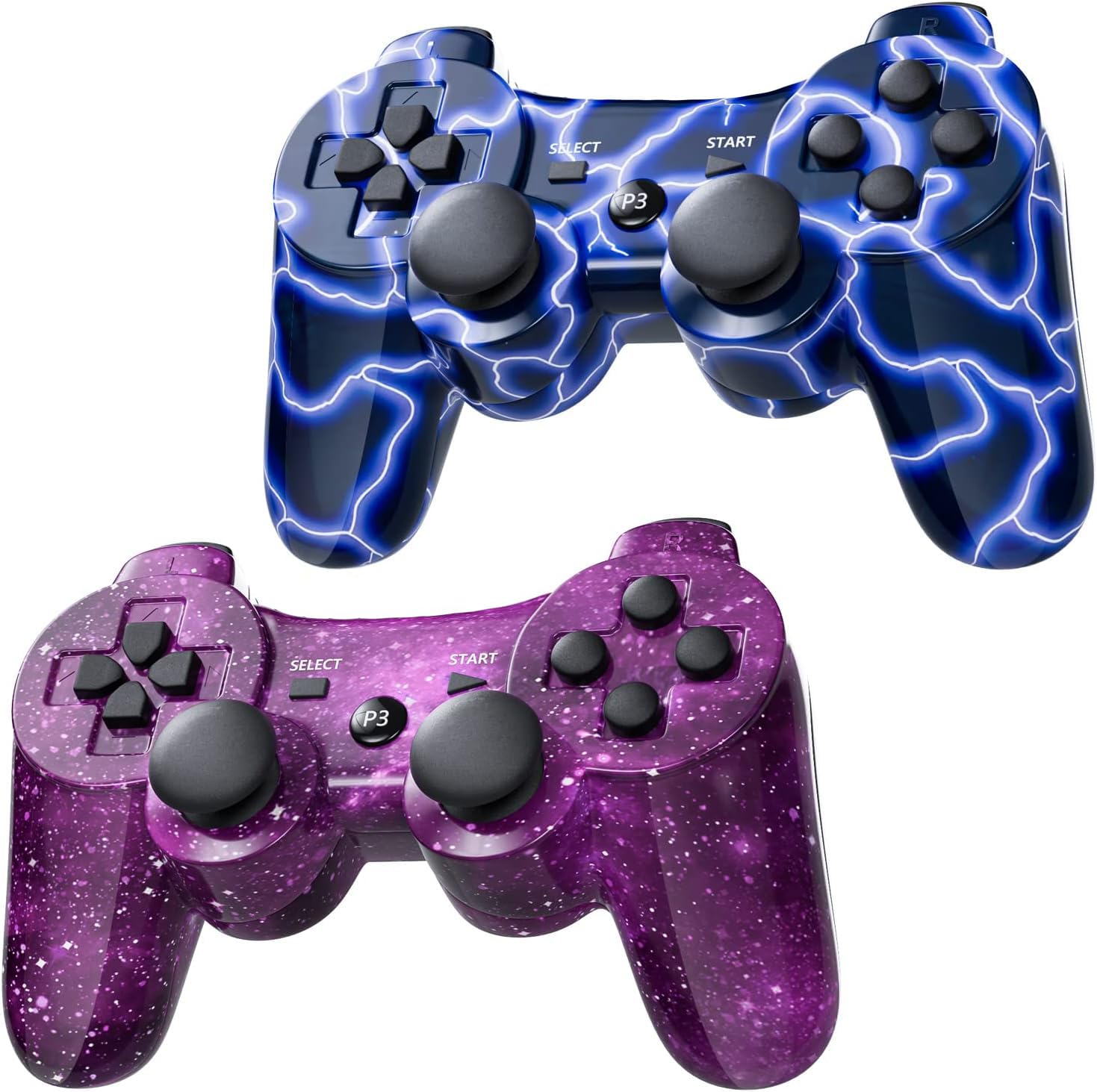 Burcica Wireless Controller for PS-3 Motion Sense Double Vibration Upgraded Gami