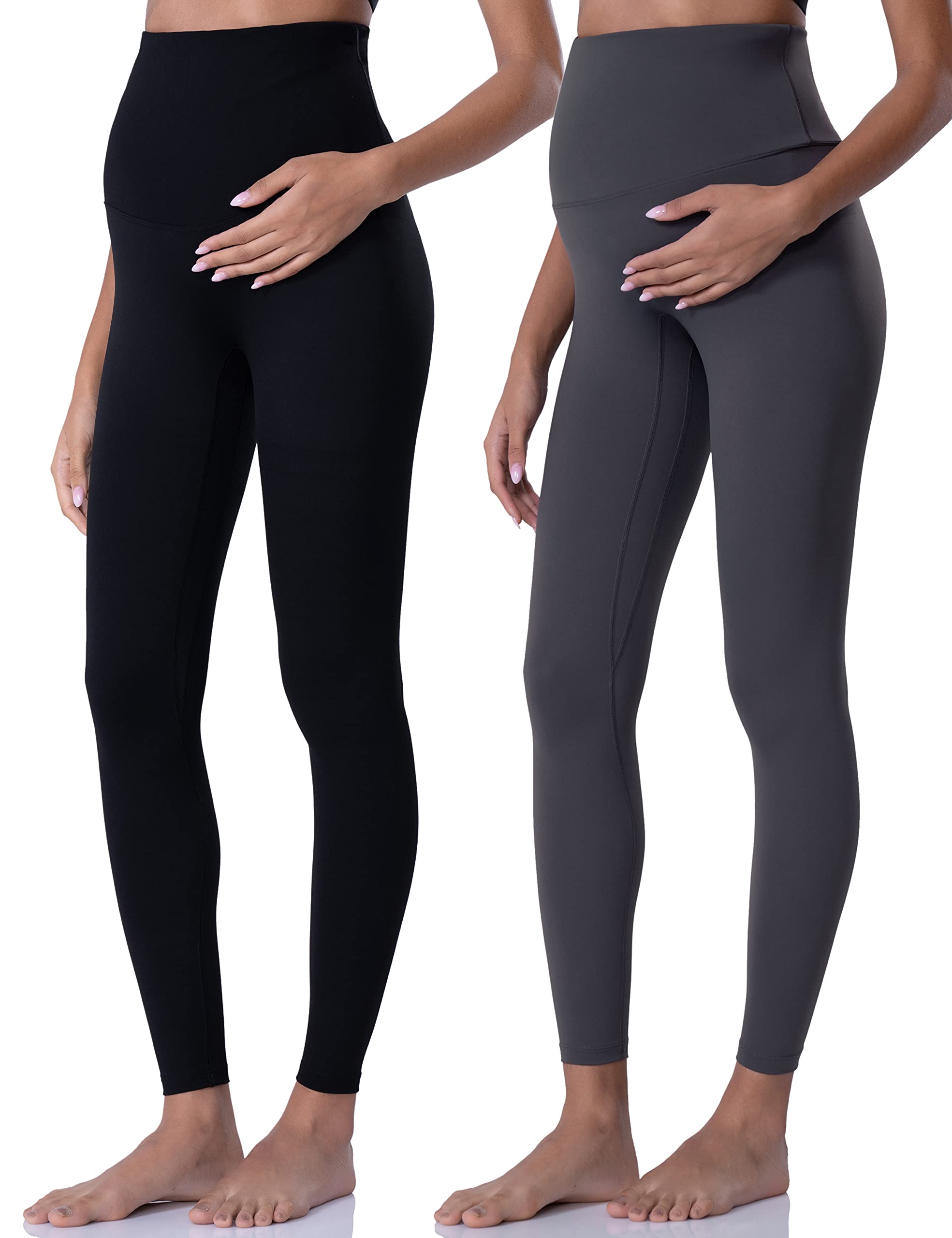 POSHDIVAH Maternity Leggings for Women Pregnancy Yoga Pants | Workout and Active