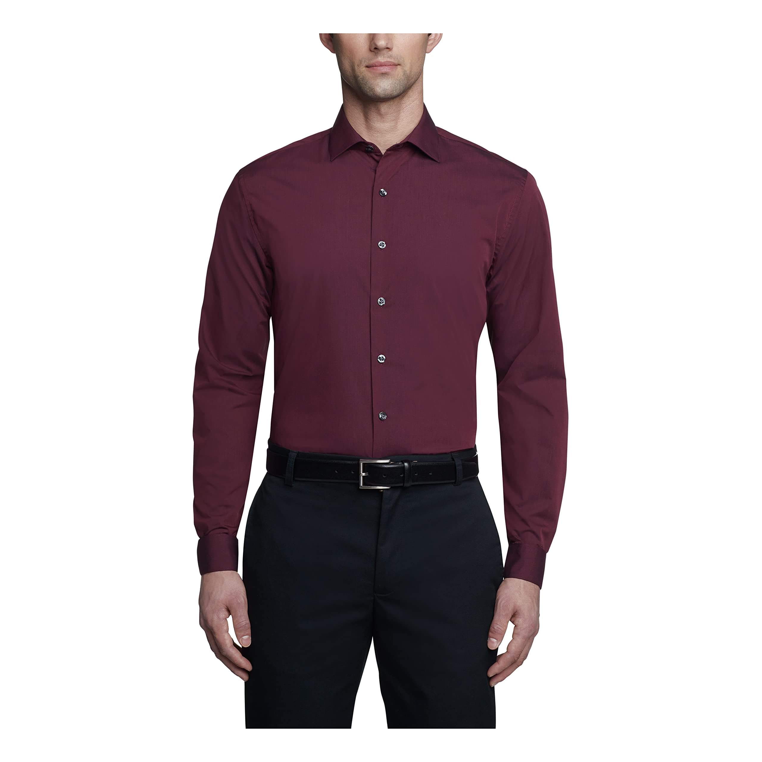 Kenneth Cole Unlisted Men's Slim Fit Solid Dress Shirt - Amazon Exclusive