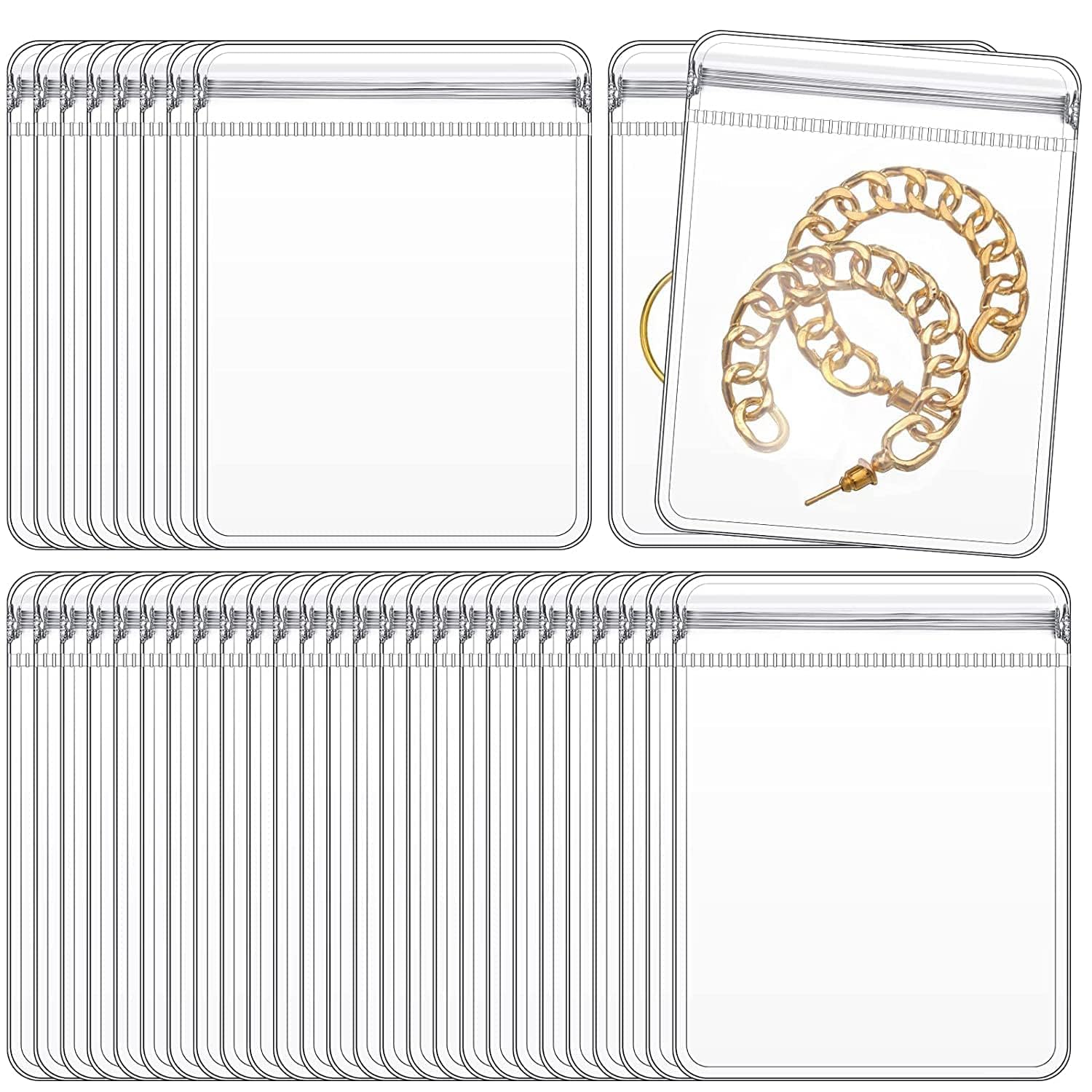 GSXRB PVC Anti Tarnish Jewelry Bags,Jewelry Bags Clear Plastic. Jewelry Pouch fo