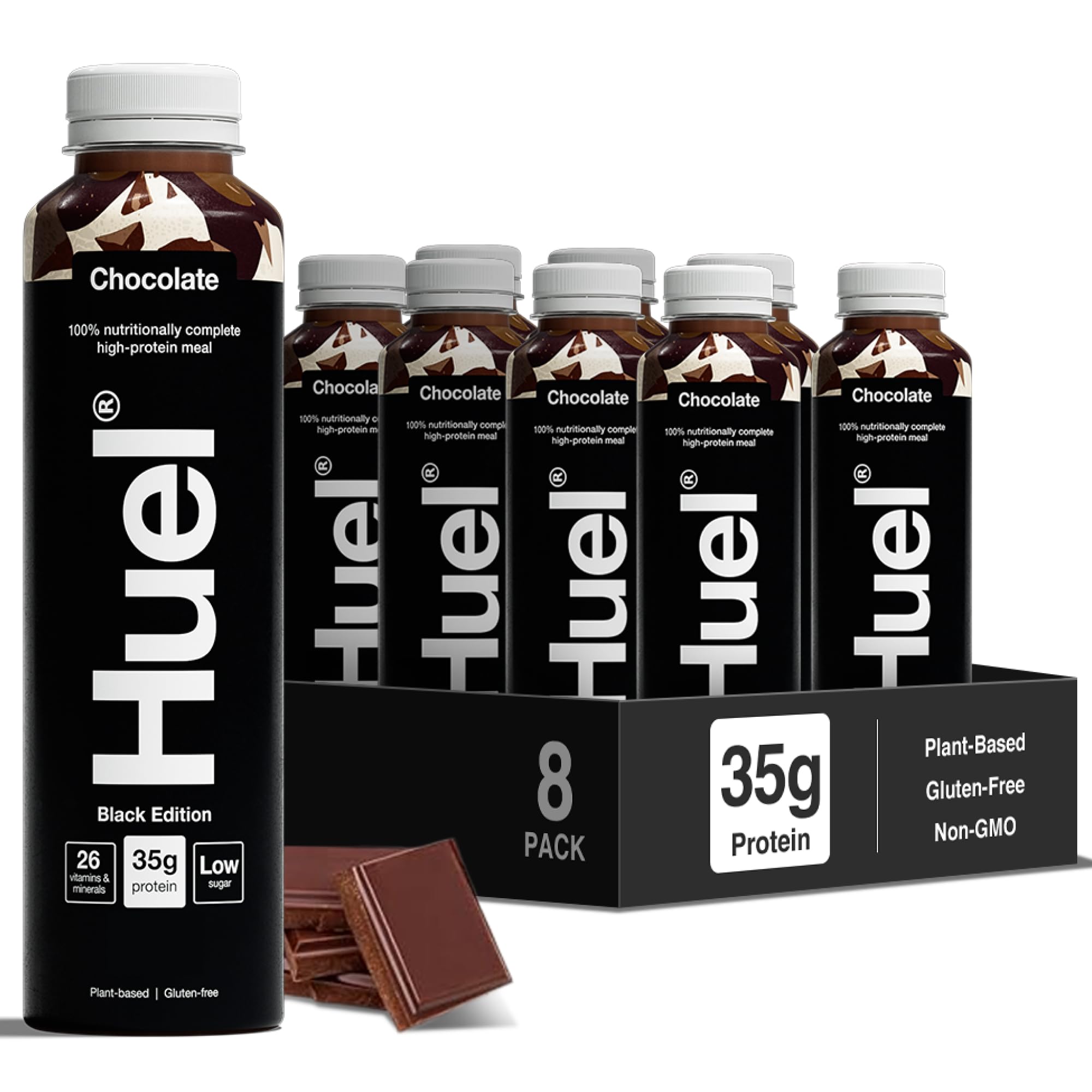 Huel Black Edition RTD | 8x500ml 35g Protein | Chocolate | 35g High Protein, 27 
