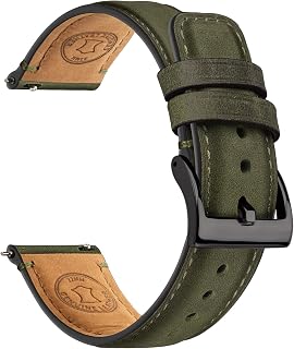 Fullmosa 18/19//20/21/22/23/24/26mm Quick Release Leather Watch Band