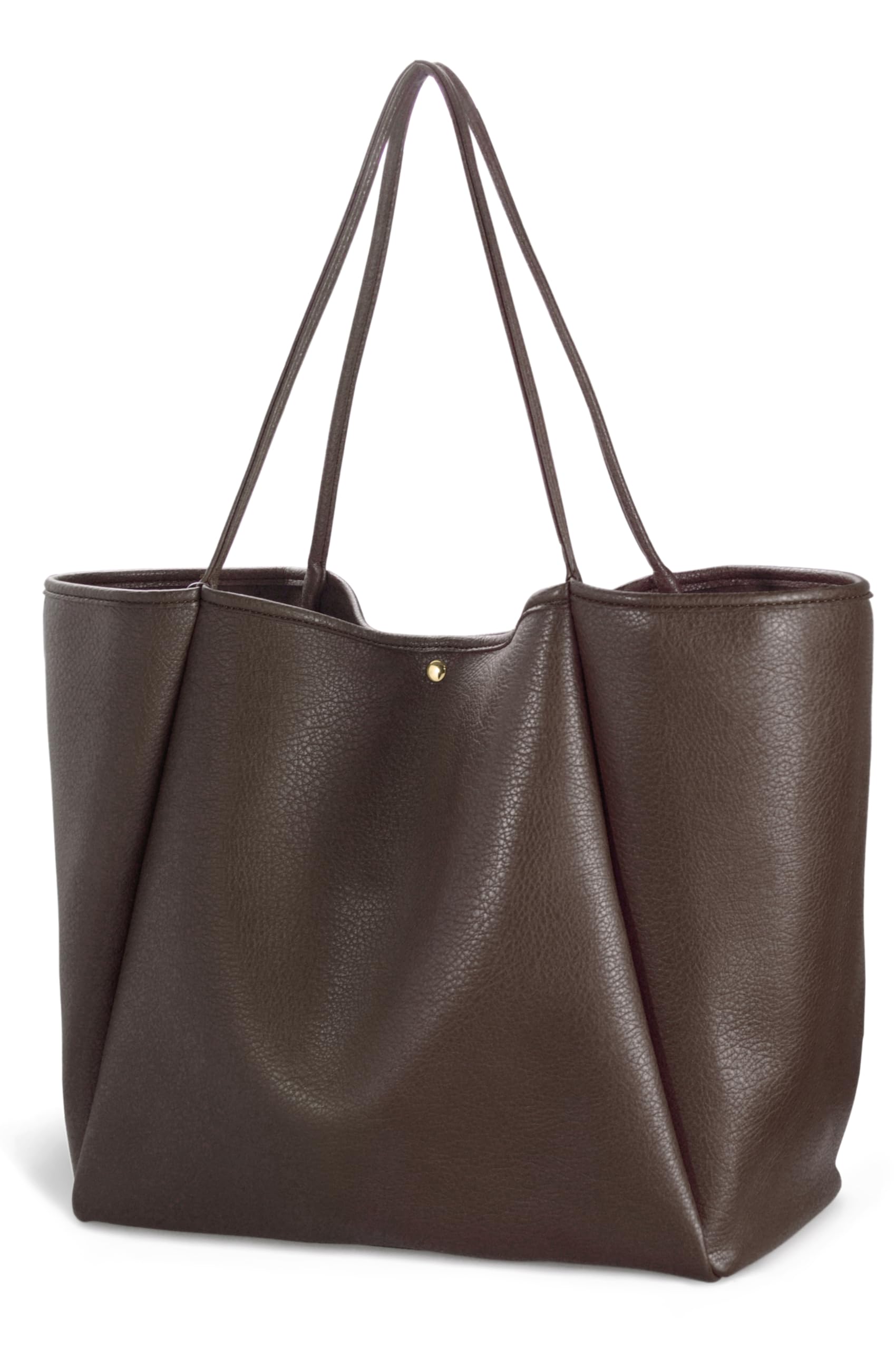 Oversize Pu Leather Tote Women Weekender Bag Shopper Handbag Travel Purse