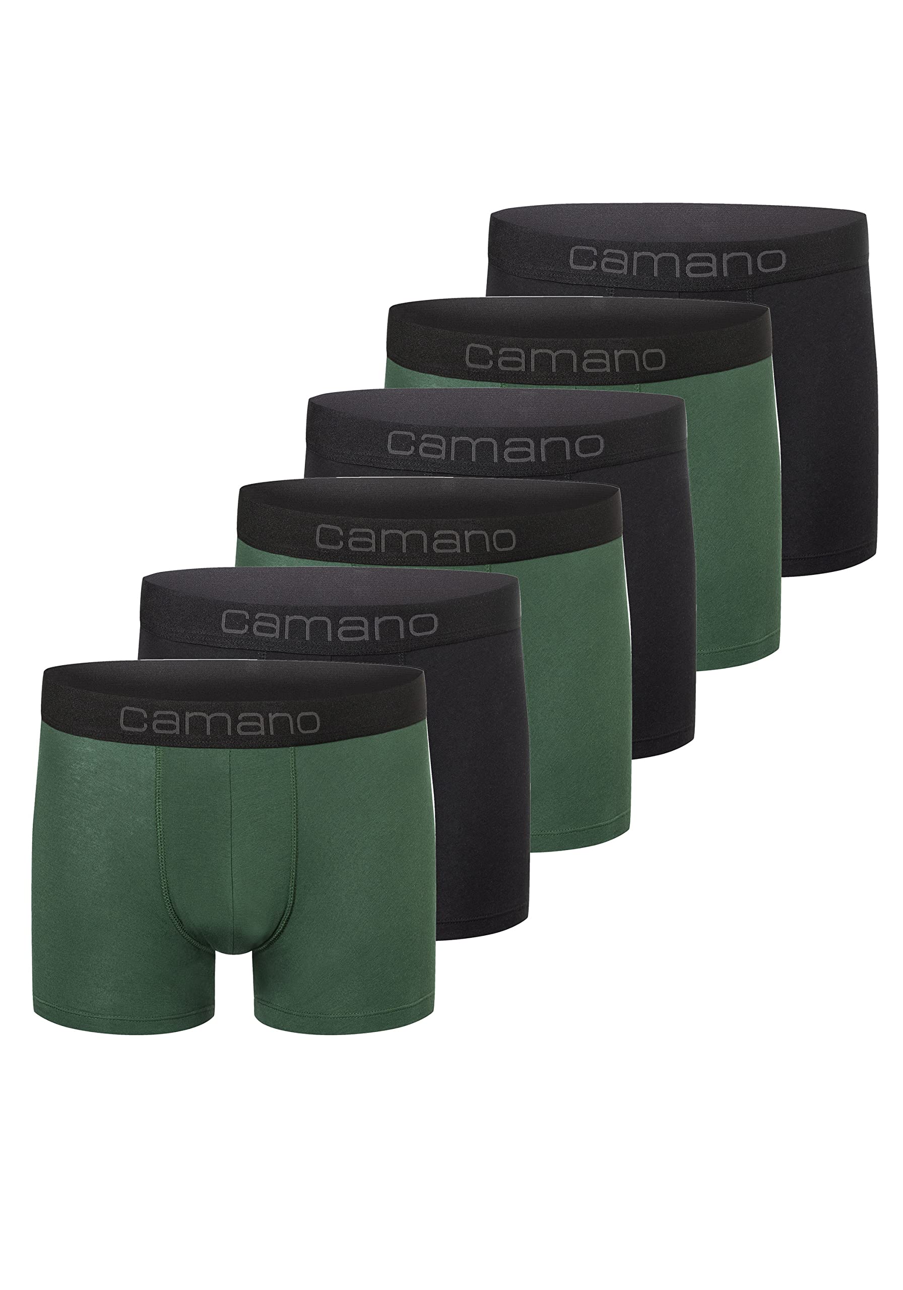Camano Men's Boxer Shorts Underwear Men's Elastic Waistband Without Cutting Cott