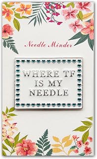 Needle Minder for Keeping Sewing & Embroidery Needles – Magnetic Needlepoint Holder, Cross Stitch Supplies – Secure & Decorative Needle Minders for Stitching & Crafting (Where TF is My Needle)