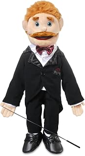 Mr Goodman Puppet, 28" Dad in Tuxedo, Full Body Ventriloquist Puppet, Sunny Toys