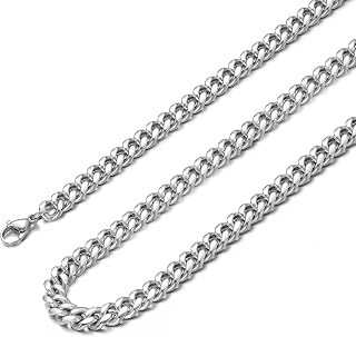Cuban Link Chain Necklace Stainless Steel Chain Necklace Jewelry for Men
