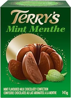 Terry's, Mint Flavoured Milk Chocolatey Confection, Pack of 1 (145g)