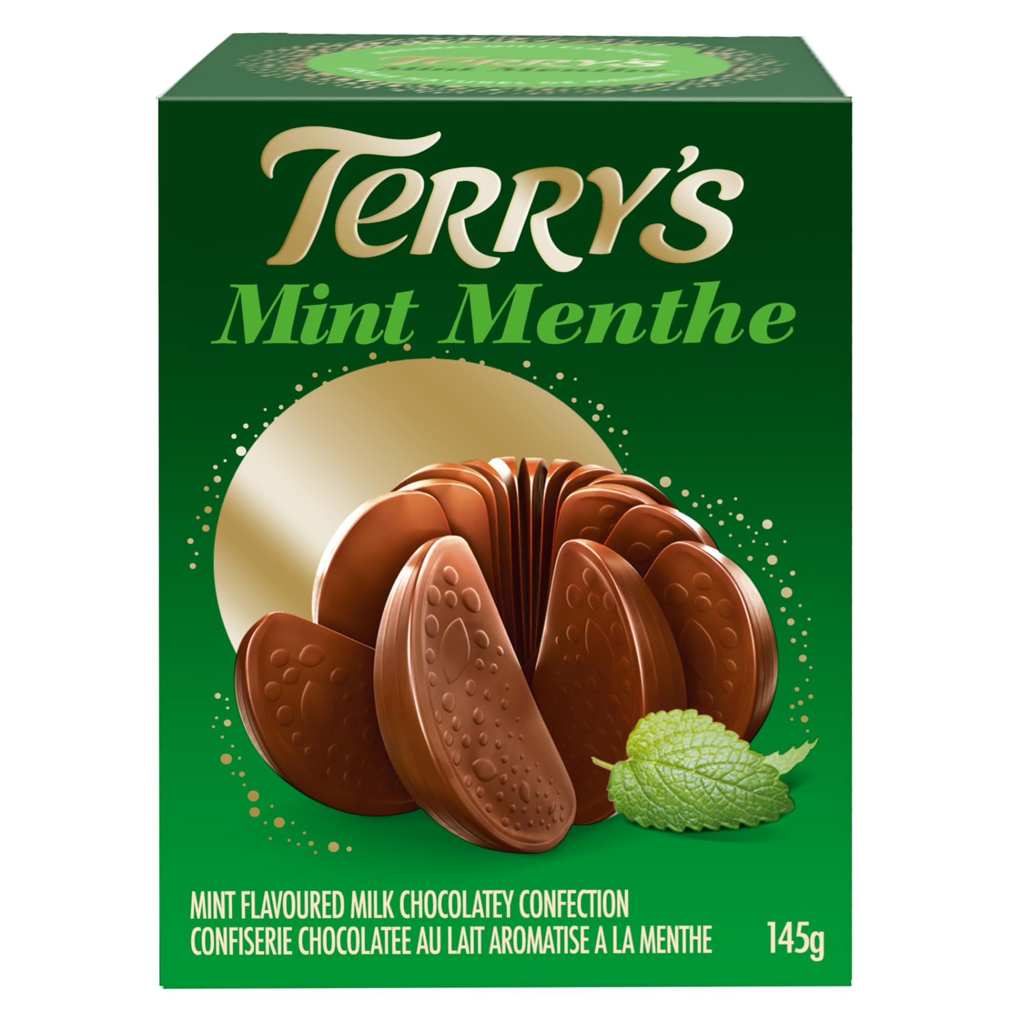 Terry's, Mint Flavoured Milk Chocolatey Confection, Pack of 1 (145g)