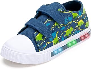 toddler light up sneakers, easy tie canvas shoes