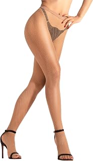 sofsy Women's Fishnet Tights - 3 Styles, High Waisted in Durable Nylon, Made in Italy, Regular and Curvy Sizes
