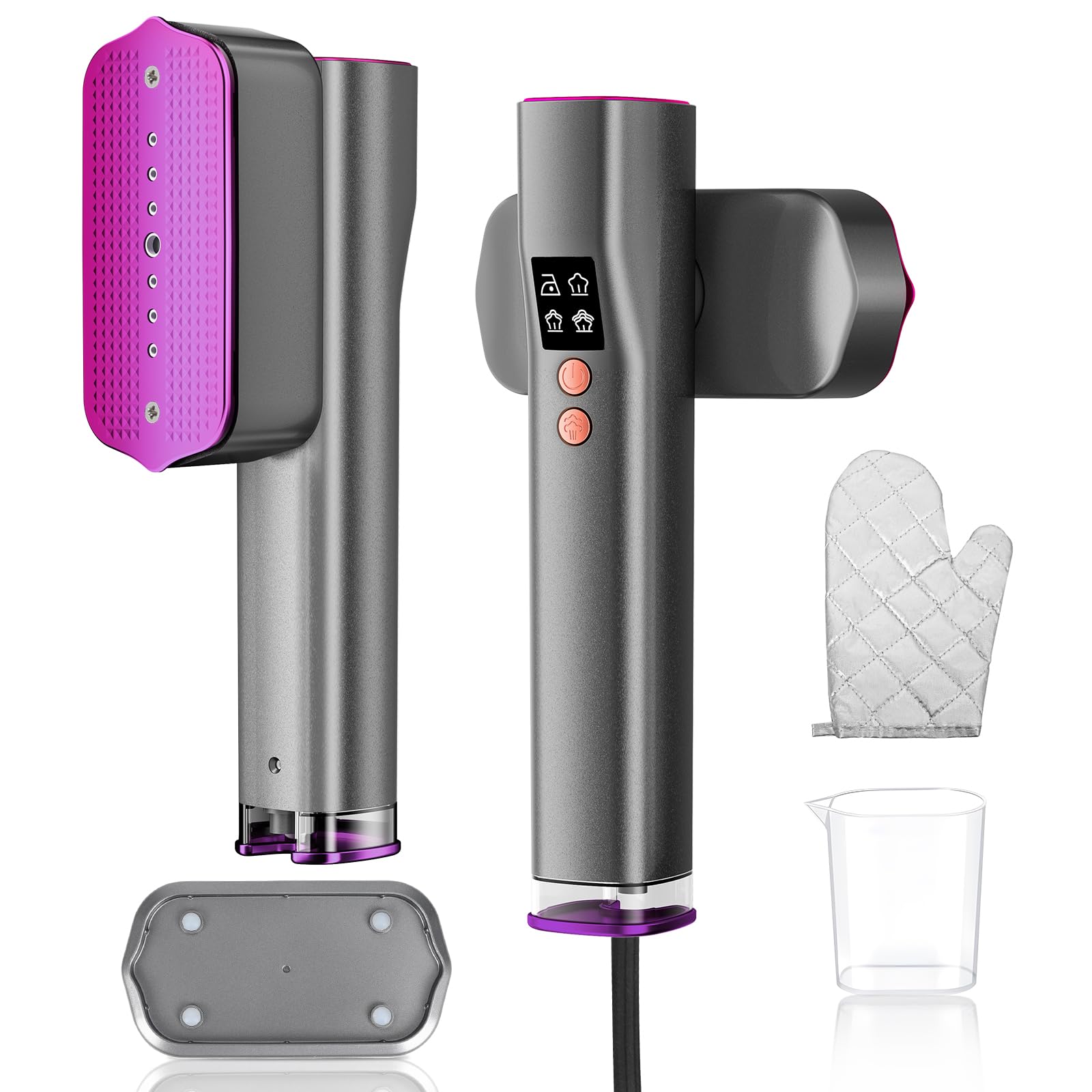 100-240V Dual Voltage Travel Steamer - 1200W Portable Steamer for Clothes with L