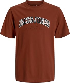 JACK & JONES Jjecaleb Varsity Tee SS O-Neck Noos Men's T-Shirt (Pack of 1)