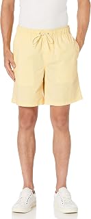 Amazon Essentials 8" Loose Fit Cotton Shorts with Elastic Waist and Drawstrings Men