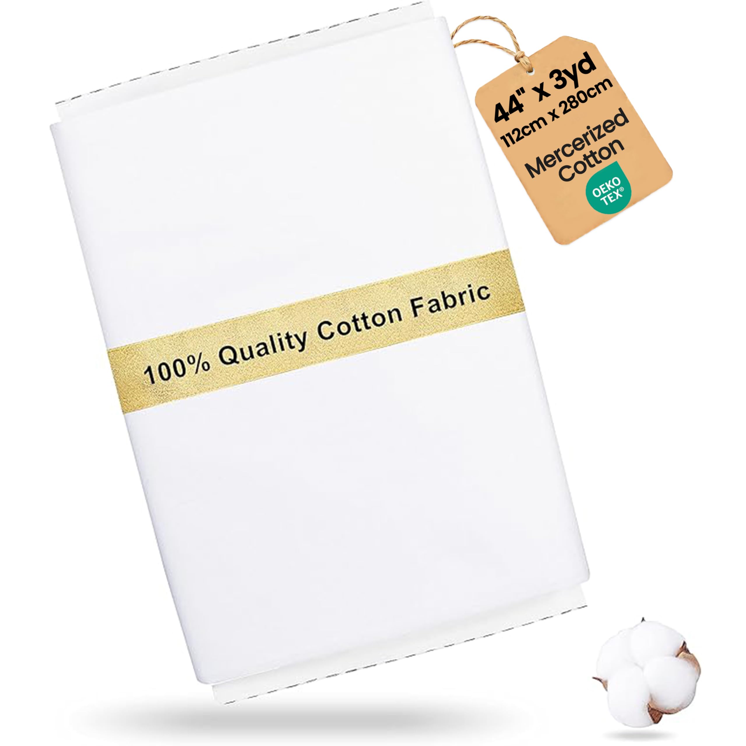 Craftido-19 Options-100% Cotton Fabric by The Yard in Solid Color 44”Wide by 3yd