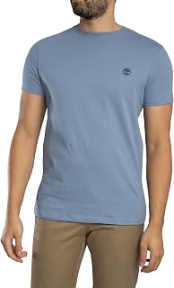 Timberland Men's Slim Fit Embroidered Logo T-Shirt, Medium Blue