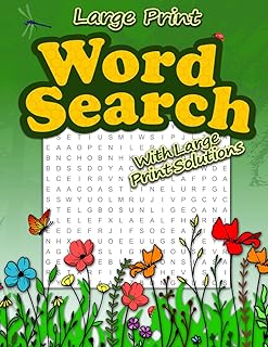 Large Print Word Search for Seniors & Adults: Anti-Eye Strain | Easy-to-Read Themed Puzzles with Large Print Solutions | Relaxing Fun for Adults & Elderly