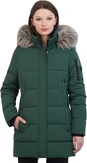Nautica Women's Soft Mist Heavyweight Puffer Coat