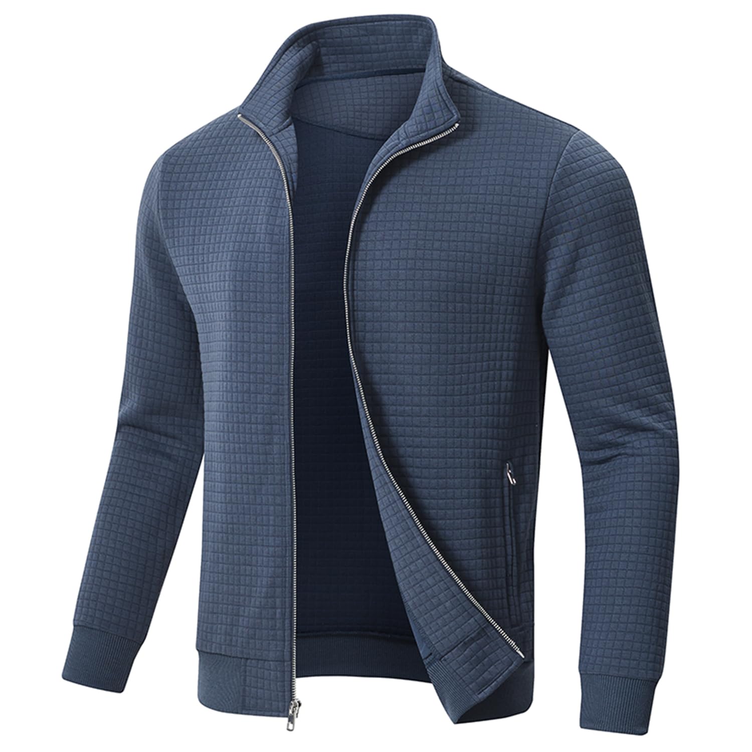 Huayuzh Mens Lightweight Jacket Casual Outdoor Windbreaker Stand Collar Jacket S