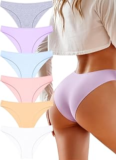 Cotton Underwear Womens Sexy Cheeky Bikini Panties Lingerie Outfits 6 pack