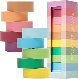 Mr. Pen- Washi Tape Set, 10 Rolls, 5.5 Yards/Roll | Washi Tape for Scrapbook Arts, Crafts, Journals and Planners, Four Seasons