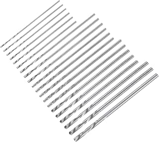 20pcs Mini Twist Drill Bits 0.3-1.6mm Straight Shank HSS Shank for DIY Wood Bead Projects with Box