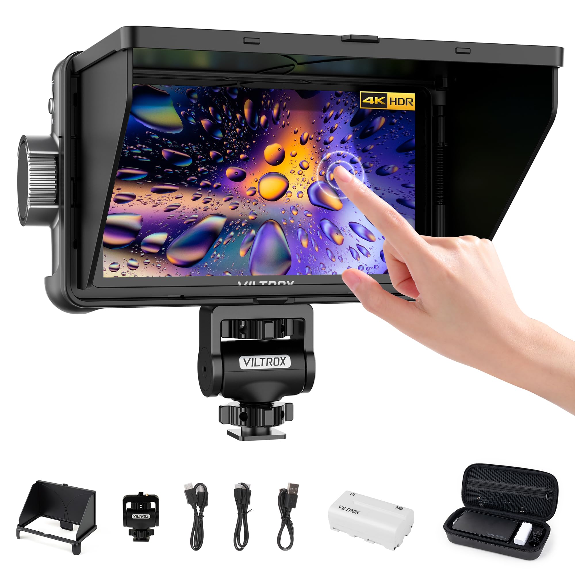 VILTROX DC-550 Touch Screen DSLR Camera Field Monitor 1200 Nits High-Bright 5.5 