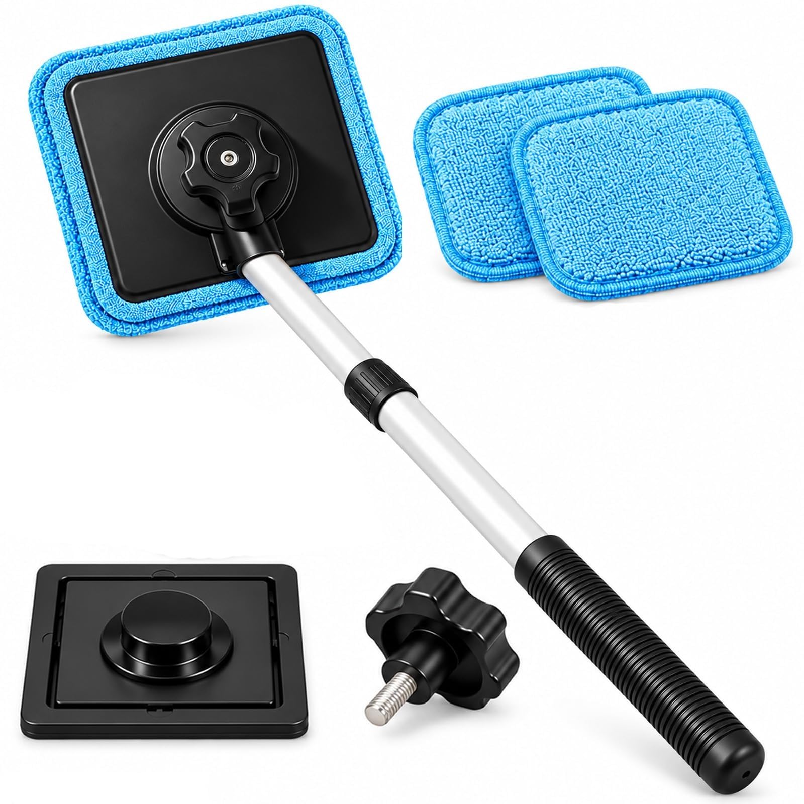 Dual Magnetic Car Windshield Cleaner Auto Glass Cleaning Kit | Double Sided, Str