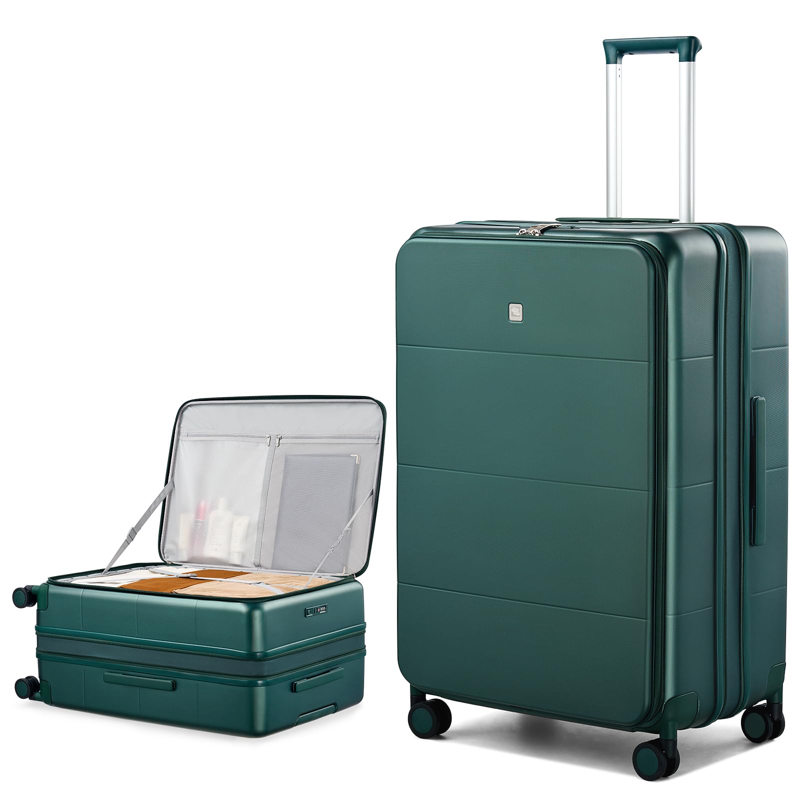 Hanke Hardside Expandable Large Checked Luggage, 28 Inch Top Opening Trunk Lugga