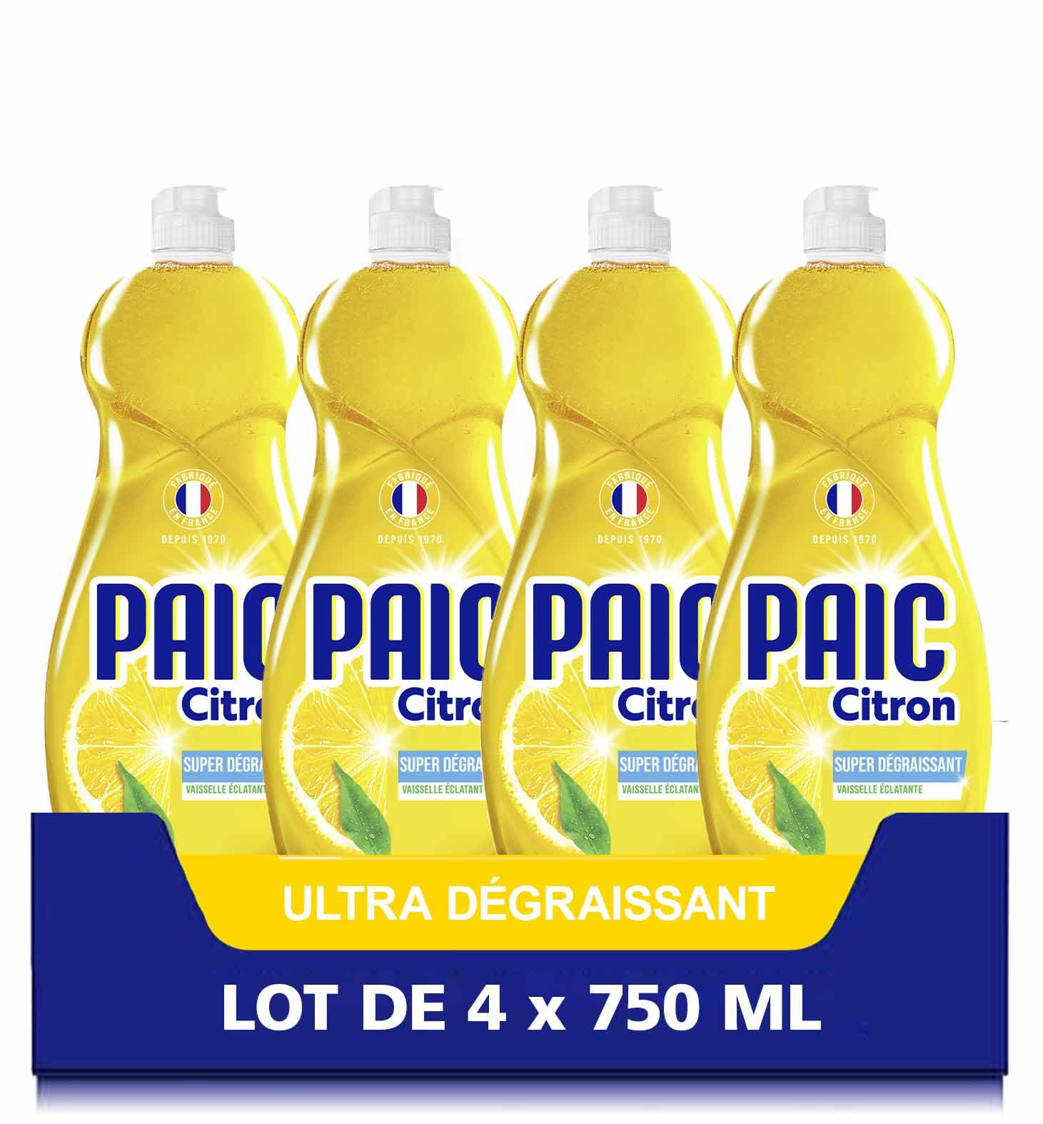 PAIC - Washing Up Liquid Lemon - Super Degreaser - Cleans - Degreases - Eliminat