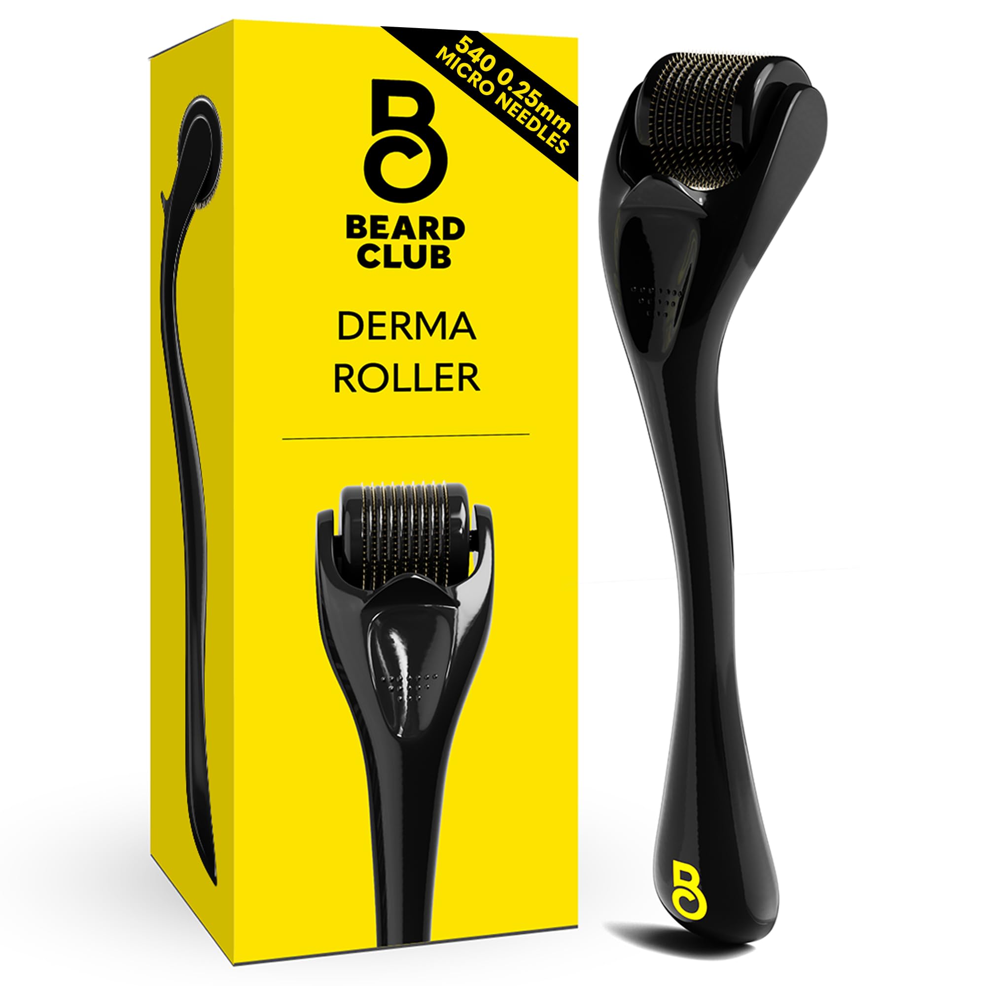 The Beard Club Derma Roller for Face, Body and Scalp - Microneedling for Men and