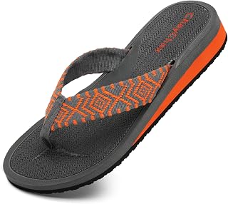 ChayChax Thongs Women's Lightweight Beach Sandals Summer Slippers Non-Slip Slippers