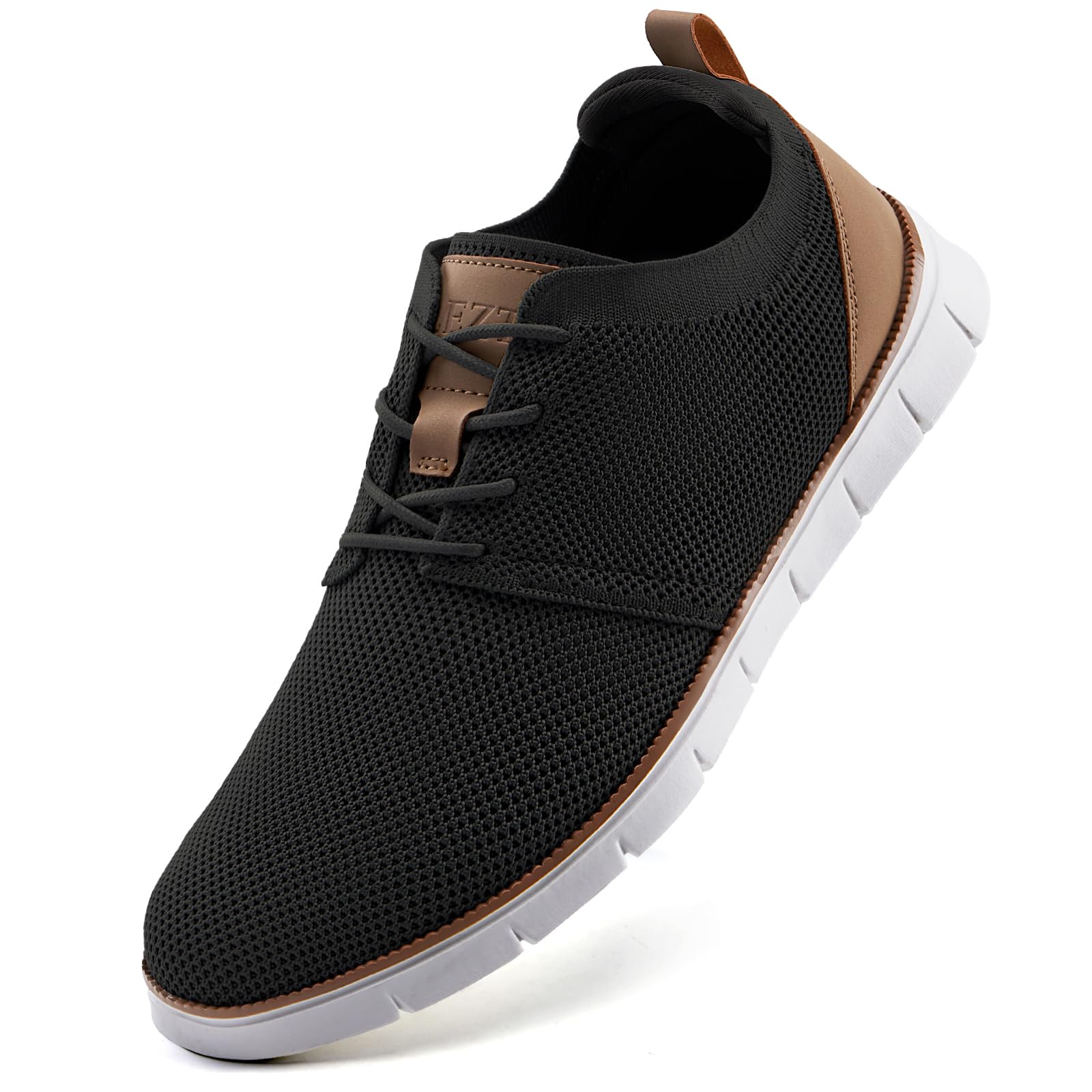 LEZTA Scarpe da ginnastica casual da uomo, leggere, Oxford, supporto arco planta