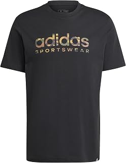 adidas Men's Camo Linear Graphic Tee Short Sleeve Graphic Tee (Pack of 1)