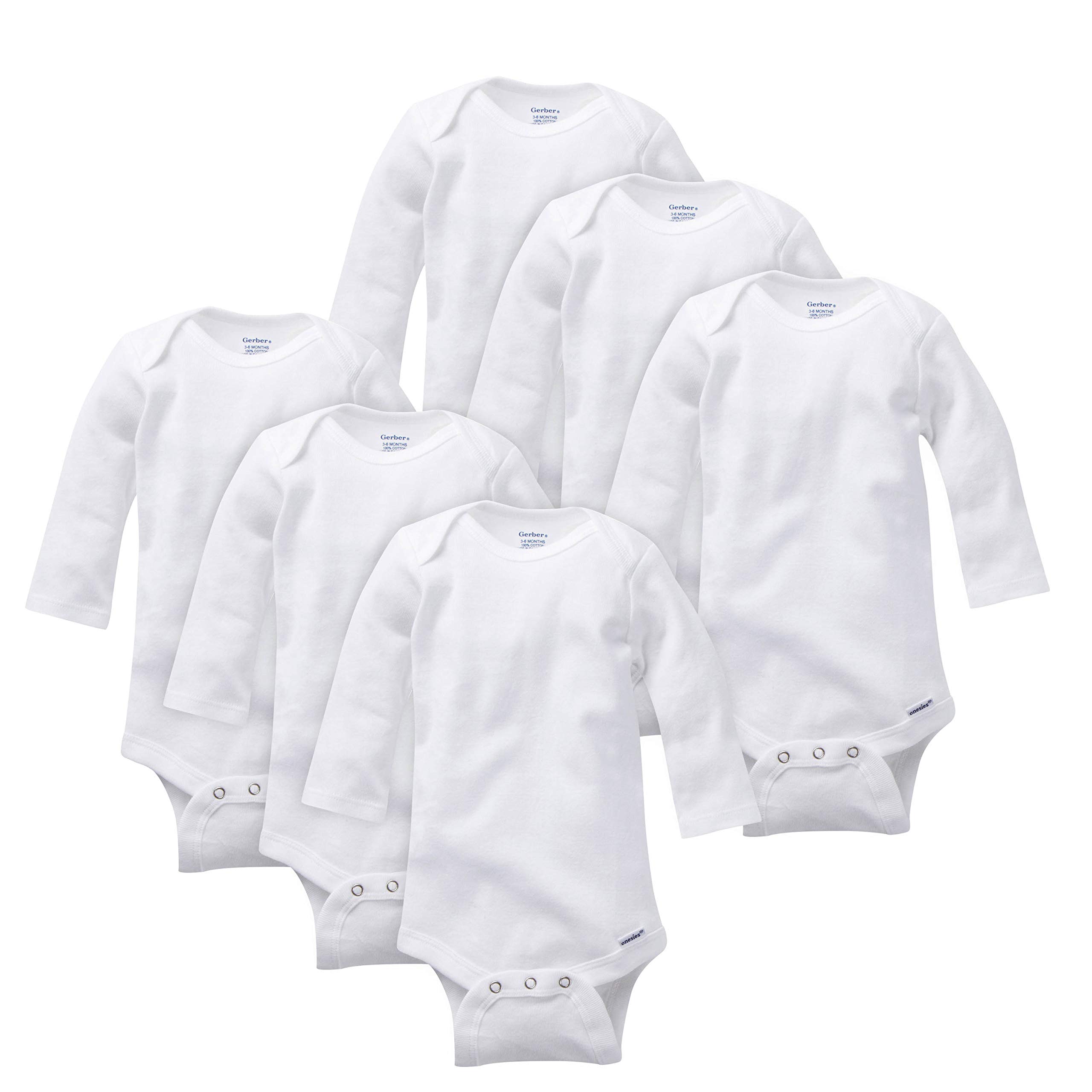 Gerber Baby 6-pack Long-sleeve Onesies Bodysuit