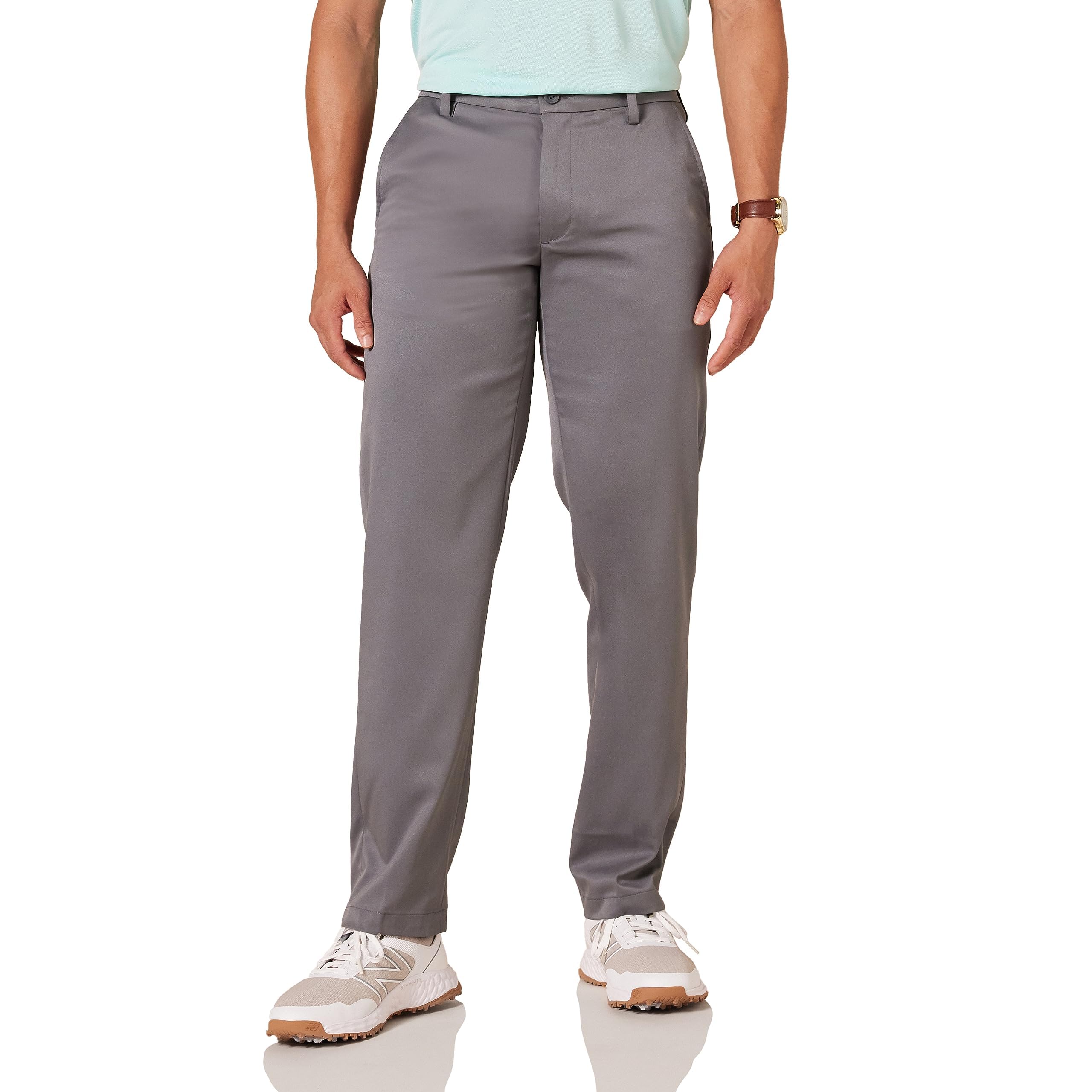 Amazon Essentials Men's Straight-Fit Stretch Wrinkle Resistant Golf Trousers