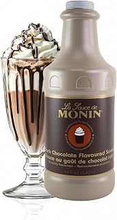 Monin - Gourmet Dark Chocolate Sauce, Velvety and Rich, Great for Desserts, Coffee, and Snacks, Gluten-Free, Non-GMO (64 Ounce)