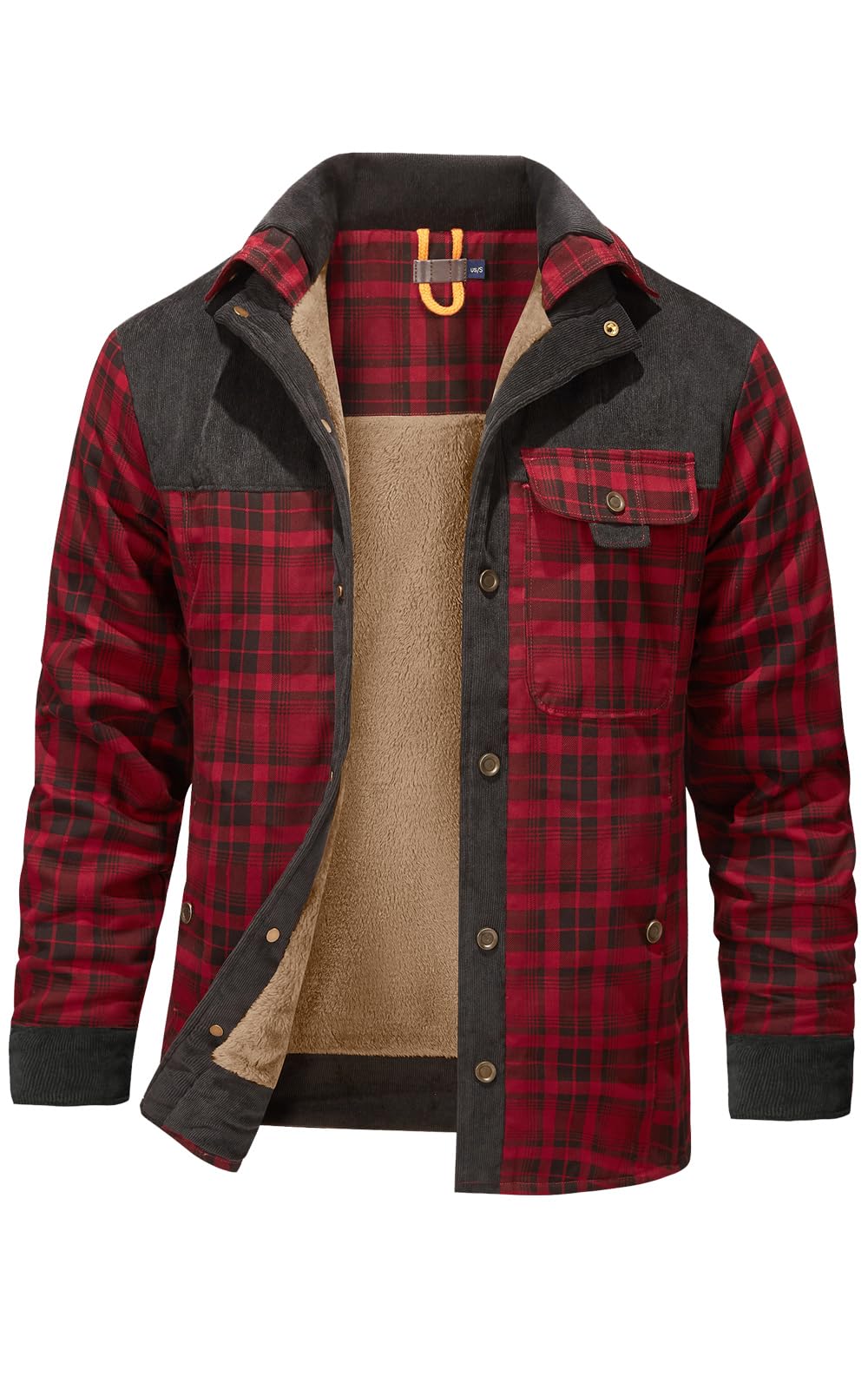 Mr.Stream Woodman Men's Hooded Shirt Plaid