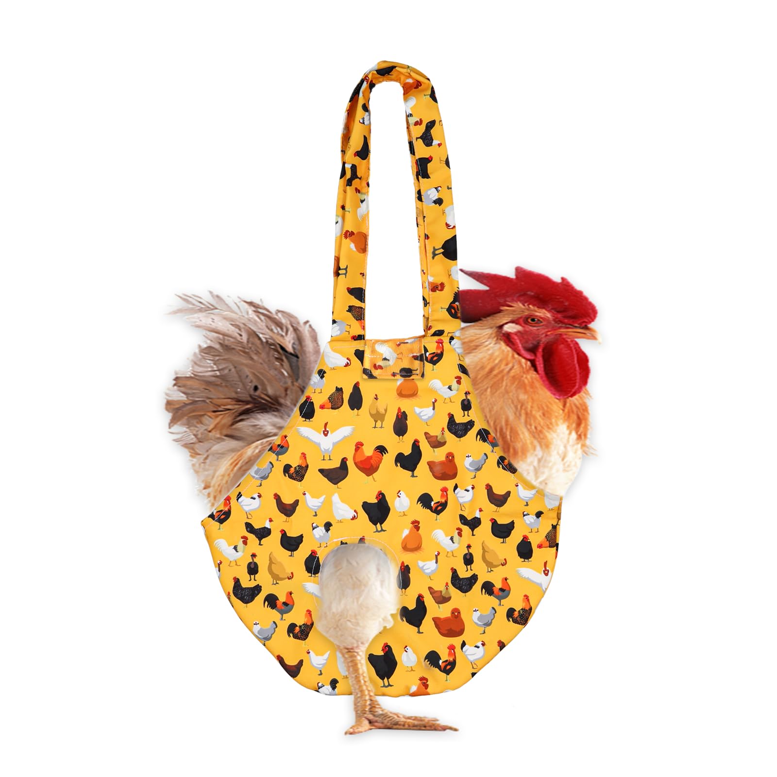 Waterproof Chicken Holder Bag - Poultry Carrier with Handle and Sling for Hen, R